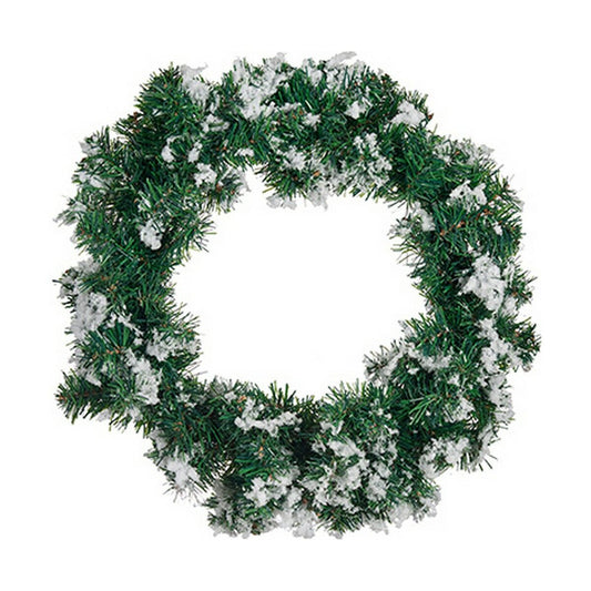 Weihnachtskranz Schneeflocken Weiß grün