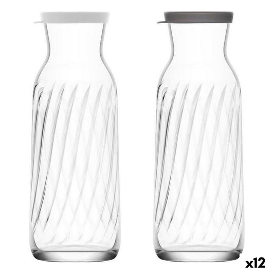 Glas-Flasche LAV 1,2 L mit Deckel (12 Stück)