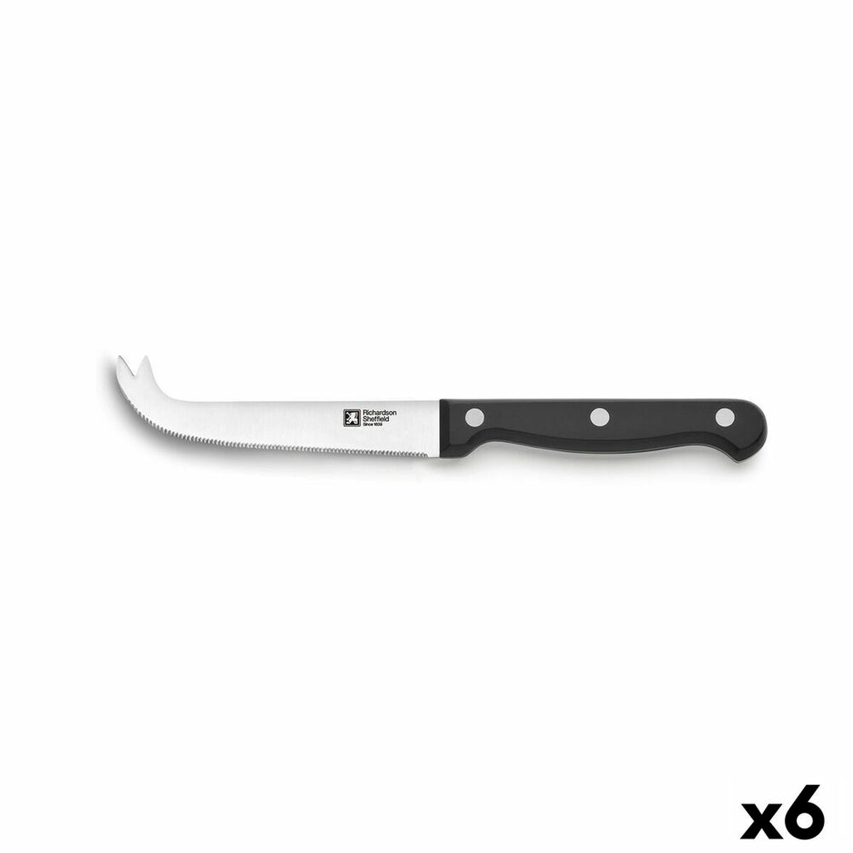 Käsemesser Richardson Sheffield Artisan Schwarz Metall 10 cm (Pack 6x)