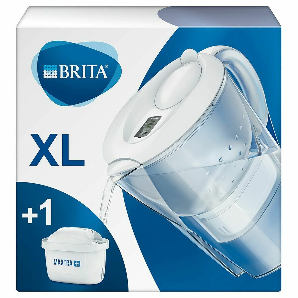 Filter-Karaffe Brita Marella PP Weiß Durchsichtig Kunststoff 3,5 L