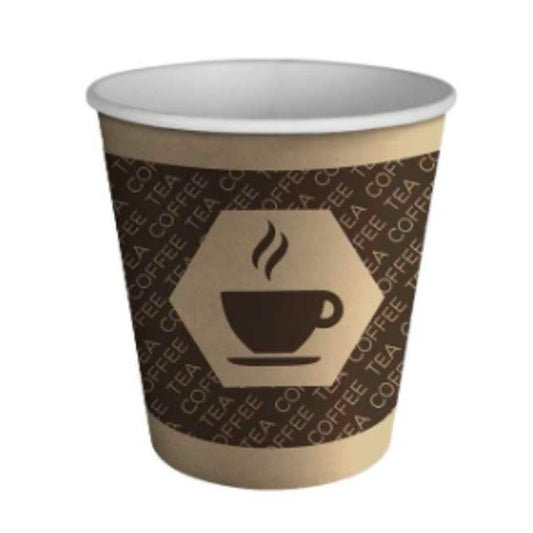 Gläserset Algon Pappe Einwegartikel Kaffee 100 Stück 250 ml