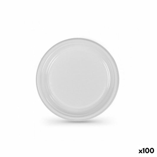 Mehrweg-Teller-Set Algon Weiß Kunststoff 25 cm (100 Stück)