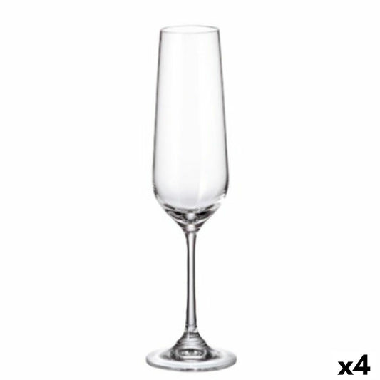 Gläsersatz Bohemia Crystal Sira champagne 200 ml 6 Stück 4 Stück