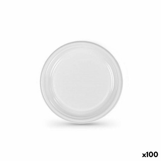 Mehrweg-Teller-Set Algon Weiß Kunststoff (6 Stück)