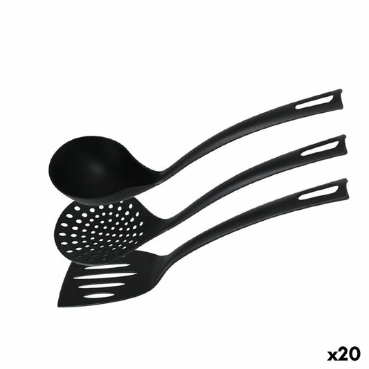Küchenutensilien-Set Quttin   Nylon Schwarz 3 Stücke (20 Stück)