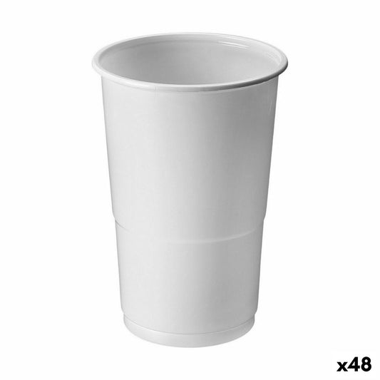 Mehrweg-Gläser-Set Algon Weiß 25 Stücke 250 ml (48 Stück)