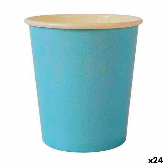 Gläserset Algon Einwegartikel Pappe Blau 20 Stücke 120 ml (24 Stück)