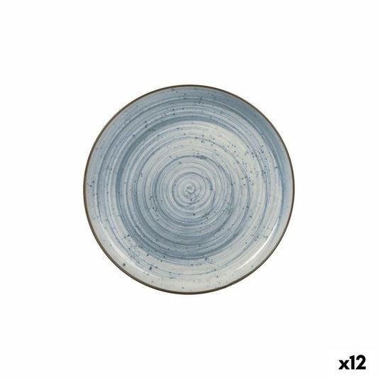 Tablett für Snacks La Mediterránea Swirl kreisförmig Ø 25 x 2,6 cm (12 Stück)