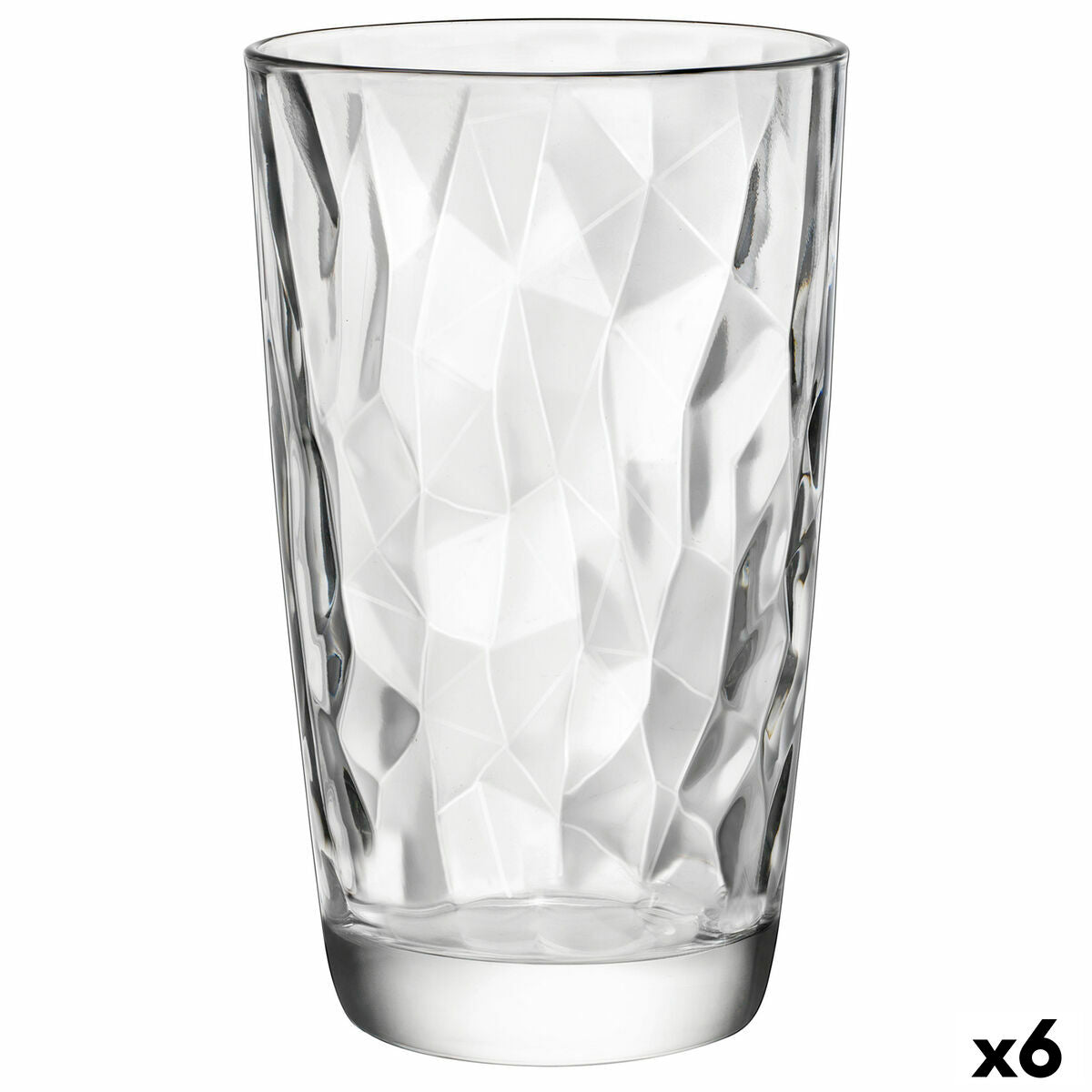 Trinkglas Bormioli Rocco Diamond Durchsichtig Glas 470 ml (6 Stück) (Pack 6x)