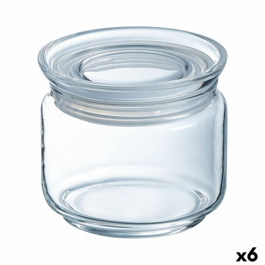 Topf Luminarc Pav Durchsichtig Silikon Glas (500 ml) (6 Stück)