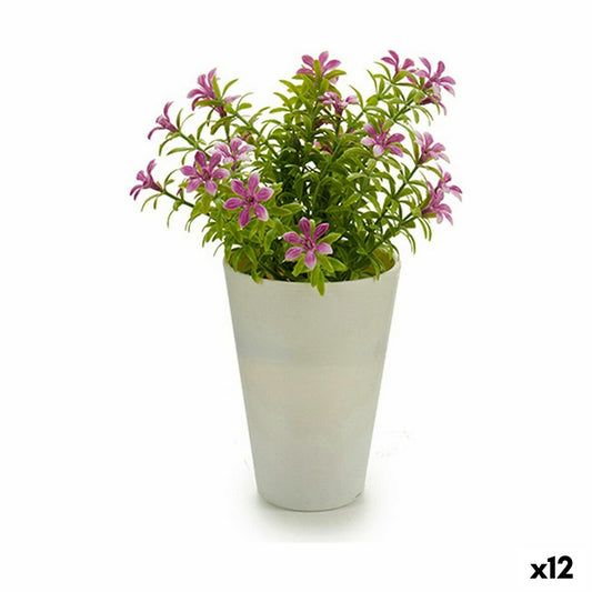 Dekorationspflanze Blume 12 x 20 x 12 cm Kunststoff (12 Stück)