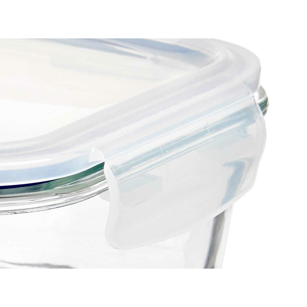 Lunchbox Durchsichtig Silikon Borosilikatglas 1 L 22 x 7 x 16,5 cm (12 Stück)