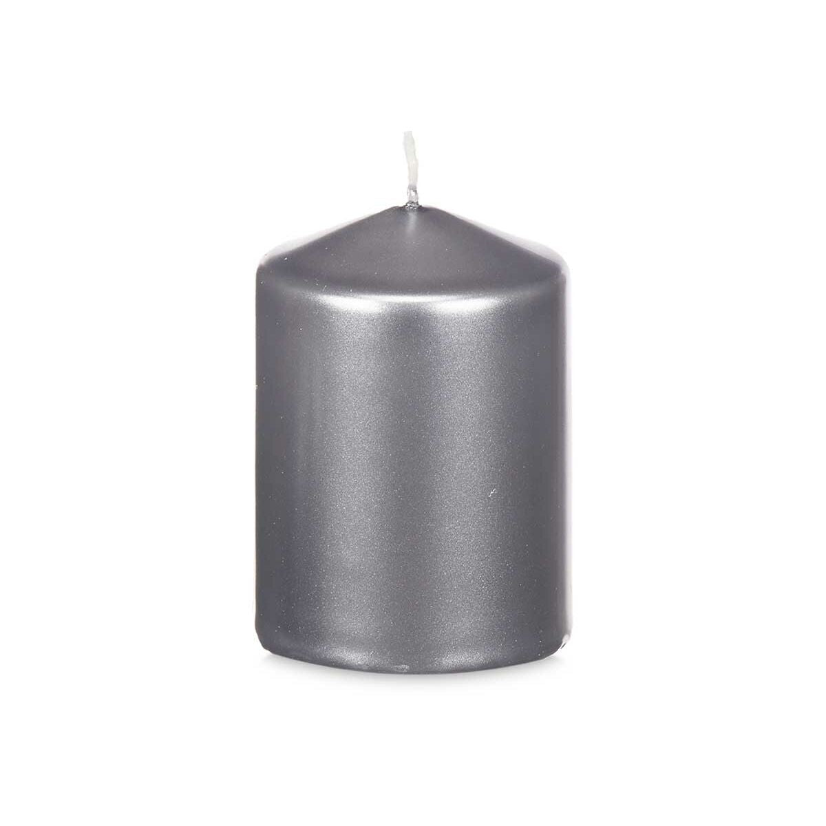 Kerze Silberfarben 7 x 10 x 7 cm (24 Stück)
