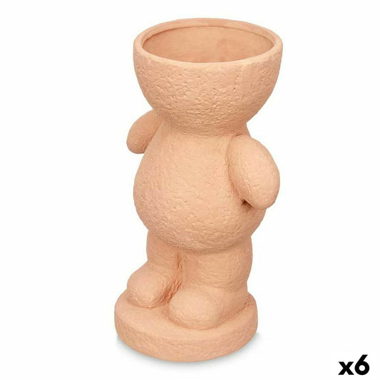 Deko-Figur Orange Dolomite 16 x 25 x 12 cm (6 Stück) Vase