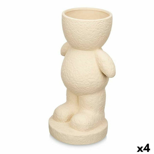 Deko-Figur Beige Dolomite 19 x 31 x 15 cm (4 Stück) Vase