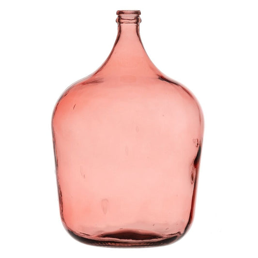 Dekorative Karaffe 36,5 x 36,5 x 56 cm Rosa Recyceltes Glas