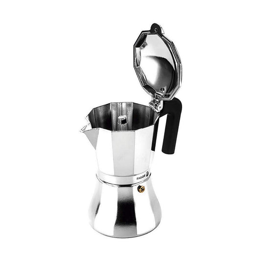 Italienische Kaffeemaschine FAGOR Cupy Aluminium 1 L 12 Kopper